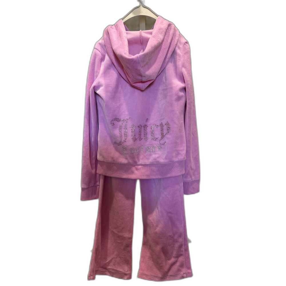 Juicy Couture Girls' Velour Hoodie & Jogger Pants Set - Big Kid 8-10